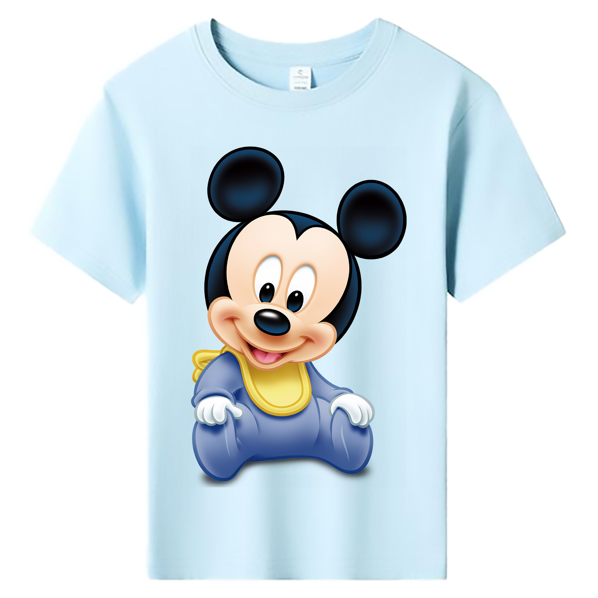 ミッキーマウス Mickey Mouse 綿100％キッズTシャツ（フロントプリント）